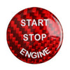 BMW F-Chassis Keyless Start Button Cover Carbon Fiber Red (1-6)