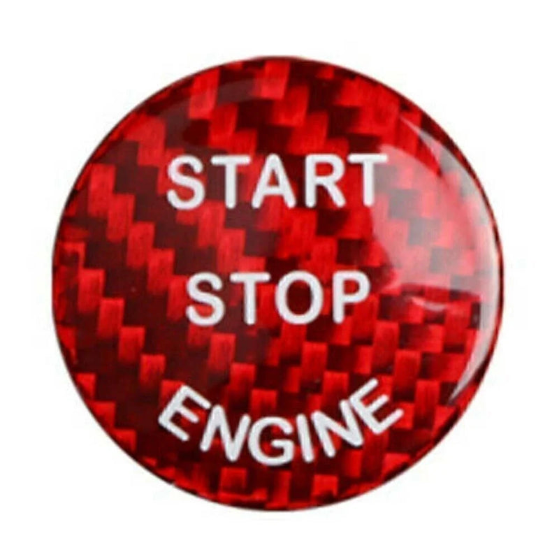 BMW F-Chassis Keyless Start Button Cover Carbon Fiber Red (1-6)
