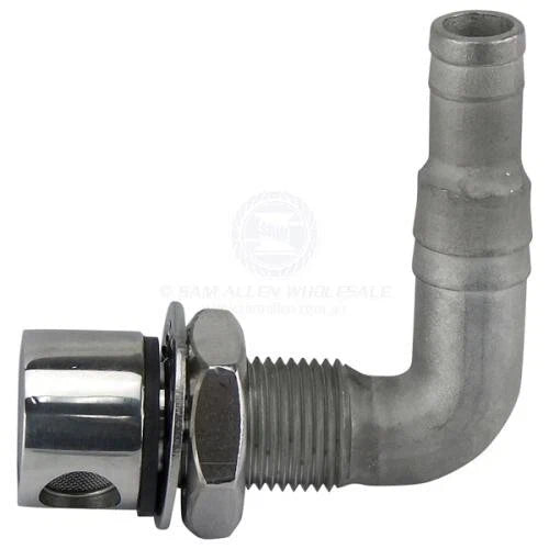 Fuel Breather Marine Boat Fuel Tank Breather 90° Bend 316 Stainless Steel