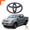 Toyota Hilux Vigo Matte Black 16cm Grille Logo Emblem Badge (2005-2014)