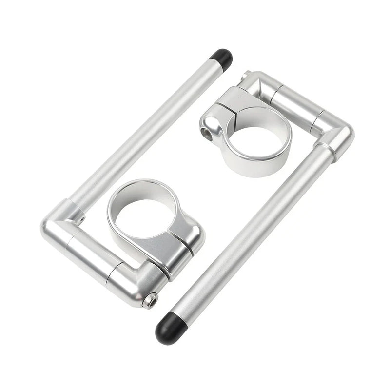 Universal Cafe Racer Motor - Silver 58MM Clip-On Handlebar