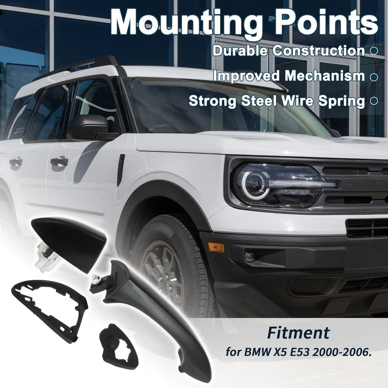 BMW X5 E53 (2000-2006) Black Front Right Exterior Door Handle