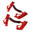 Jeep Wrangler 2 x Red Car Roof Roll Bar Holder Handle (CJ, YJ, TJ, JK, JL)