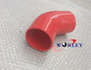 Car 4" Blue 102mm Silicone Hose 45° Bend Elbow Intake Tube