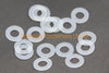 Nylon Clear Thin Washers m5 5.3mm ID 10mm OD 0.5mm Thick