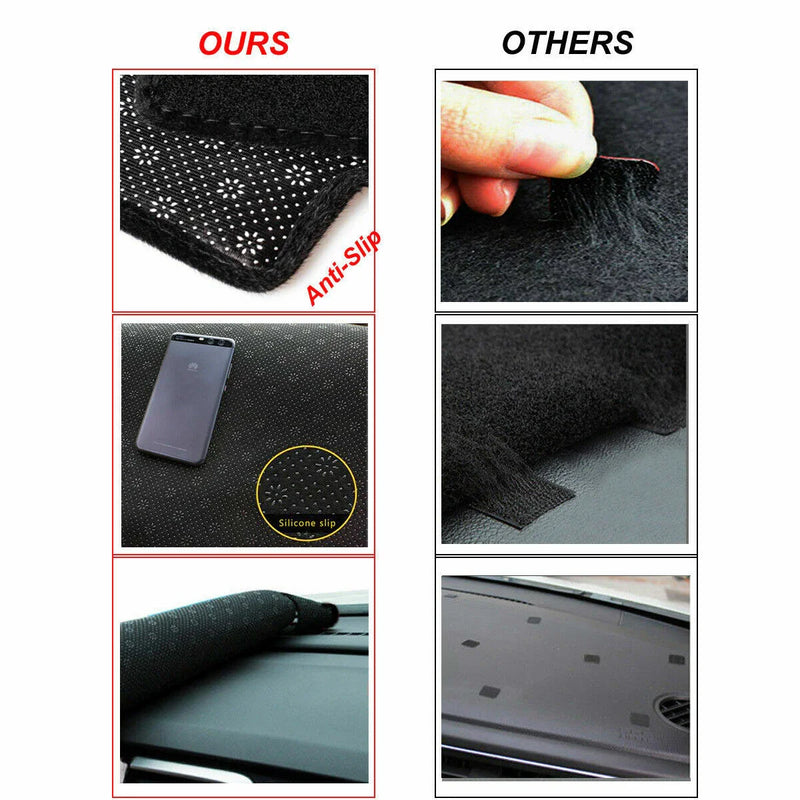 VW Golf 6 GTI Black Dash Mat Anti-Slip (2008-2012)
