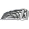 Grille For 2002-2004 Ford Excursion Chrome Shell w/ Gray