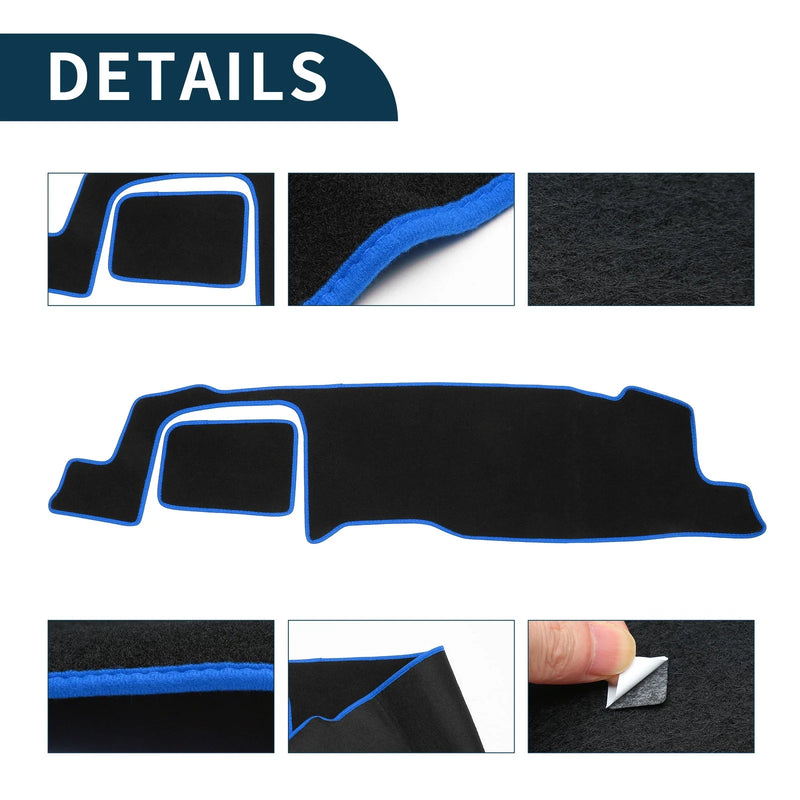 Suzuki MR52S / MR92S (2020-2024) Black Blue 1 Set Dashboard Cover Mat