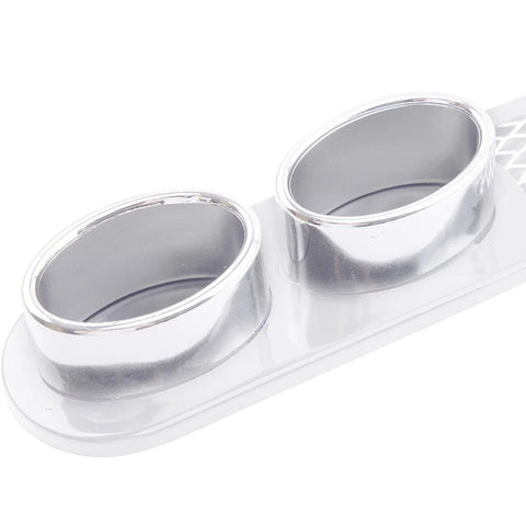 Car Universal White Rear Bumper Diffuser with Exhaust Tip