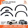 Nissan Navara Ute 3" Matte Black Fender Flare Wheel Arch (2021-2024)