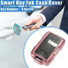 Chevy Suburban TPU Pink Clear 4-Button Key Fob Cover