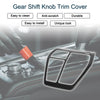 Toyota RAV4 Carbon Fiber Black Stainless Steel Gear Shift Knob Cover Sticker
