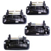 Exterior Outer Door Handle BlacK Set 4 Fits Honda Accord CB 4D Sedan 1990-93 D06