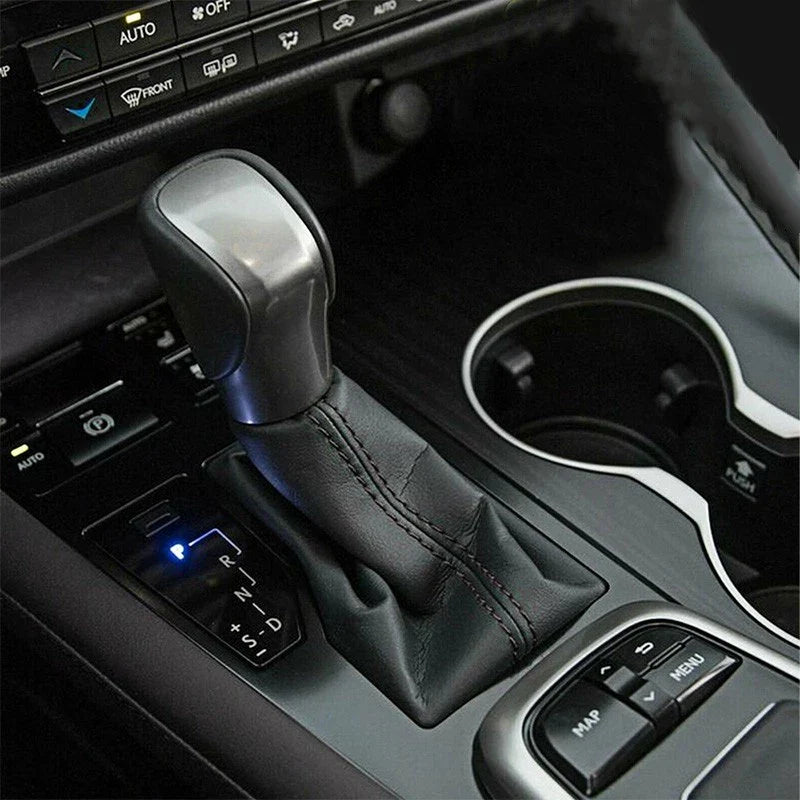 Car Accessories - PU Leather Universal Gear Shift Knob & Boot Cover