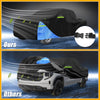 GMC Sierra Oxford Cloth Black Blue Waterproof Car Cover with Door Zipper