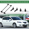 Mazda Tribute 6pcs Front Suspension Outer Tie Rod End Sway Bar Link