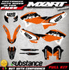 KTM EXC Graphics Decal Sticker Kit HOOK Style (2008-2011)