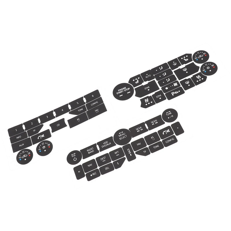 Car Interior Accessories Stickers Repair Decal Button