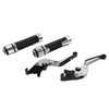 Aprilia Tuono V4 Silver Extendable Brake Clutch Levers & Handlebar Grips