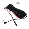 Car DVR Backup Rear View Camera 2.5mm Extension Cable 5 Pin Cord Wire