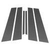 Kia Optima (2011-2015) Carbon Fiber Black 6 Pcs Door Pillar Window Trim
