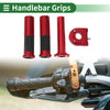 Motorcycle Hand Grips Cover Kit / Vertical Stripe Pattern