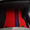 Corvette C8 Coupe Z06 Z51 2 x Red Carpet Floor Mats Protection Pad (2020-2025)