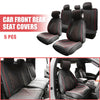 Ford F-150 Crew Cab 5 x Black Red Front Rear Seat Covers (2009-2023)