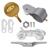 Flag Pole Truck Pulley Halyard Cleat Clips Rope  Model