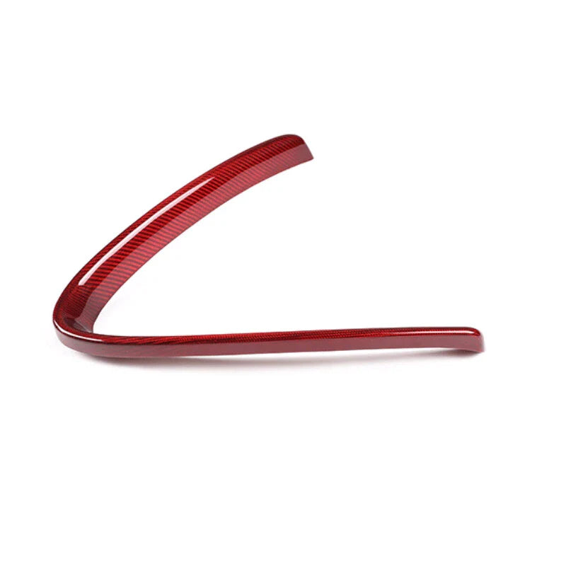Alfa Romeo Giulia 2017-2020 Real Red Carbon Fiber Front Bumper Grille Cover