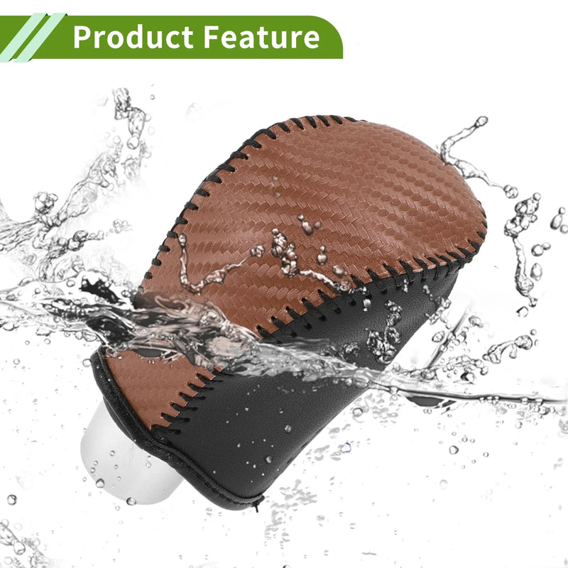 Nissan Rogue Brown Carbon Fiber Gear Shift Knob Cover (2017-2020)