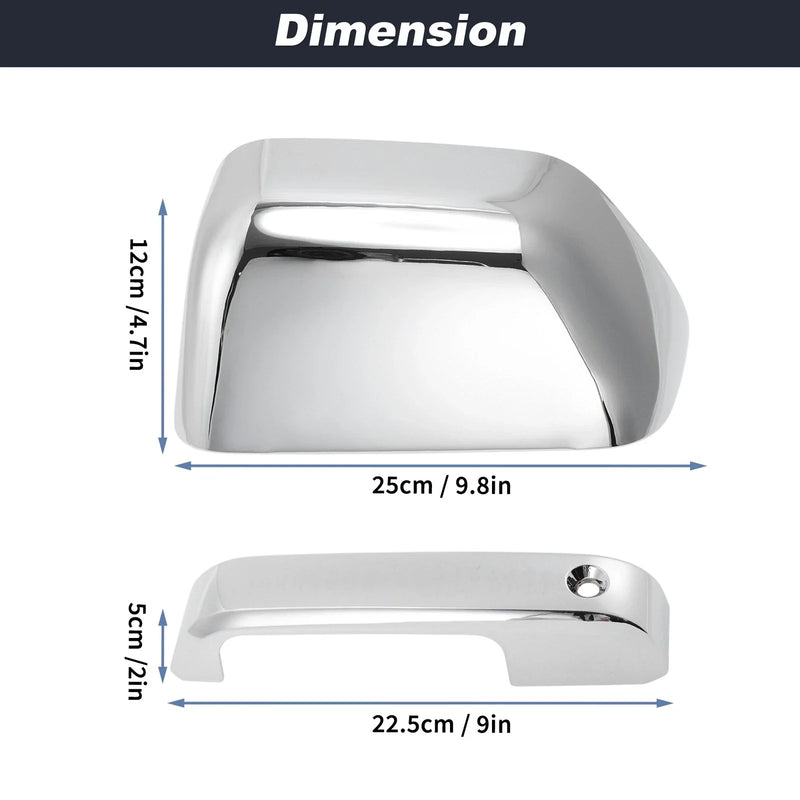 Ford Super Duty 2 x Top Half Mirror Cover Caps & 4 x Door Handle Cover Trims