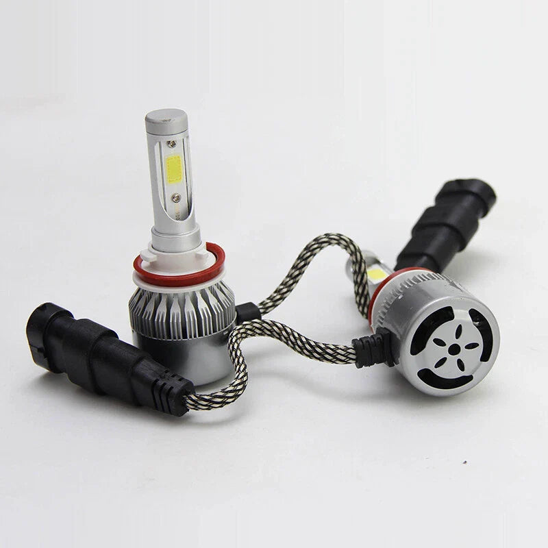 2X H8 H9 H11 6000K 36W HID LED Headlight Light Kits Cob LED Fog Lamp 7600LM
