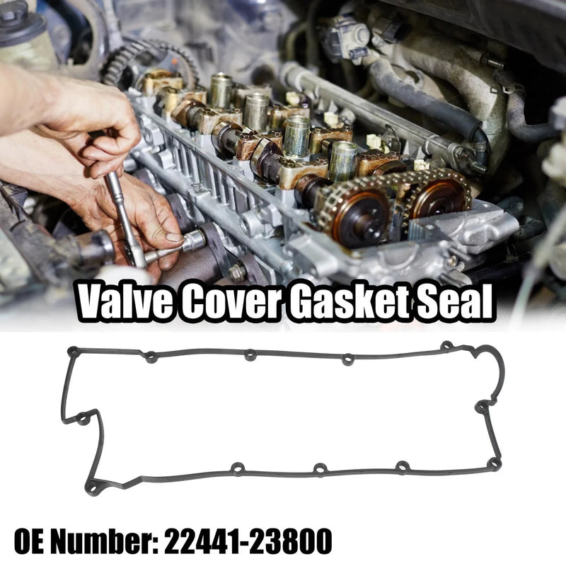 Hyundai Elantra, Tucson & Kia Black Valve Cover Gasket Seal (2001-2023)