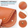 DIY Crochet Bag Bottom Oval Accessories 8PCS PU Leather Shaper Base Pad