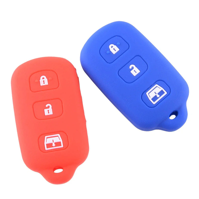 Toyota 4Runner, Sequoia, Matrix 2 x Silicone Remote Key Cover Case