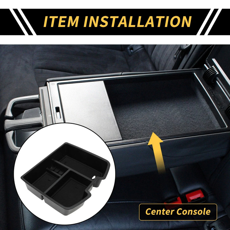 Chevy Silverado 1500 Black Center Console Organizer Tray