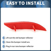 Ford Fiesta Sedan Red Rear Left Bumper Reflector (2009-2012)