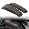 Harley Touring Road King Street Glide Black Saddlebag Lid Covers (14-23)