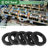 Oil Seal 35x55x10mm Black 5 Pcs Seal Ring Rotary Shaft NBR Rubber