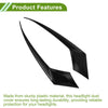 Honda Accord 11th Black Carbon Fiber Headlight Eyebrow Cover (2023)