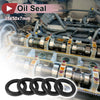 Rotary Shaft Seal 35x50x7mm Oil Seal Nitrile 70D Black 5 Pcs