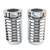 Harley Tour Road Street Tri Glide FLHR Chrome Retro Fork Boot Slider Covers
