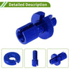 Bike 4 x M10 Aluminum Motorcycle Clutch Brake Cable Adjuster Screw Blue