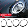 Mini Cooper F55 / F56 / F57 Gloss Black Headlight & Taillight Rings Trim (2014-2021)