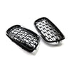 BMW X5 E70 X6 E71 Diamond Grille Front Bumper Kidney Grill (2007-2013)