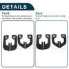 Jeep Grand Commander Car Door Anti Kick Pad Sticker Protector (2018)