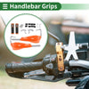 Motorcycle Handlebar End Grips Diamond Pattern