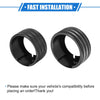 Toyota 4Runner (2010-2020) Black 3 x Car AC Switch Knob Ring Cover Trim