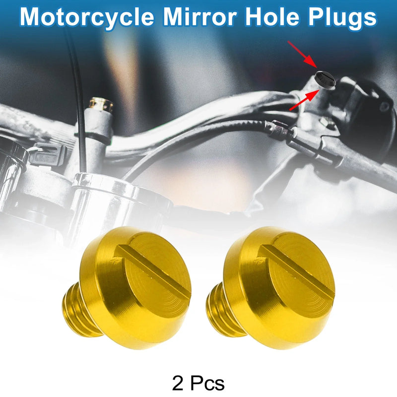 Make Model Right Hand M8x1.25 Motorcycle Mirror Hole Plugs